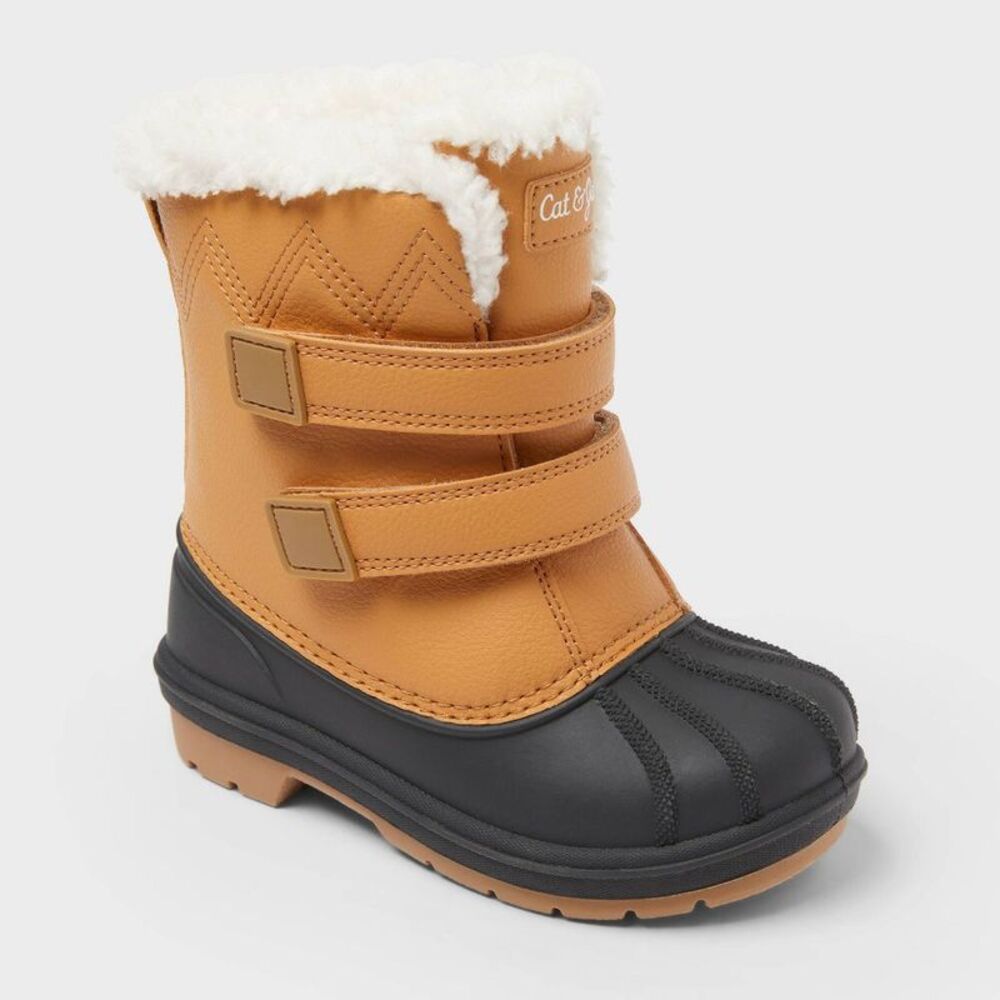 Toddler Denver Winter Boots - Cat & Jack Cognac 7T